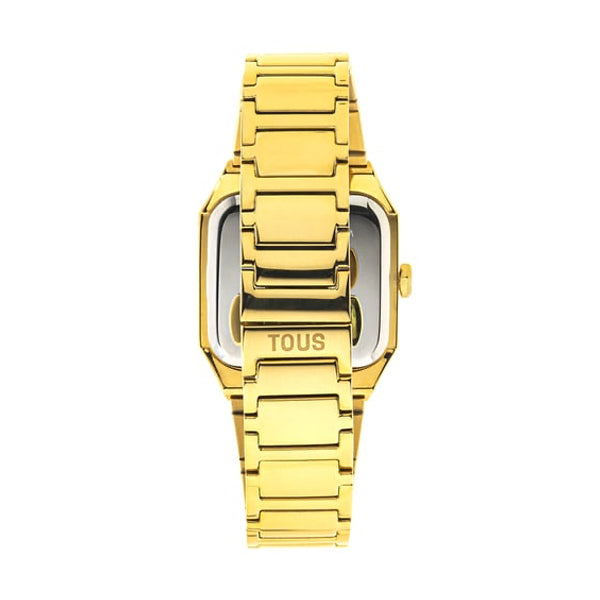 TOUS Gold-Tone Crystal Analog Watch