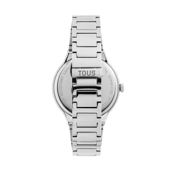 TOUS Silver Analog Watch with Crystals