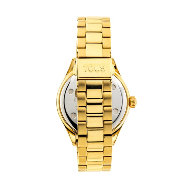 GUESS Gold-Tone Crystal Analog Watch