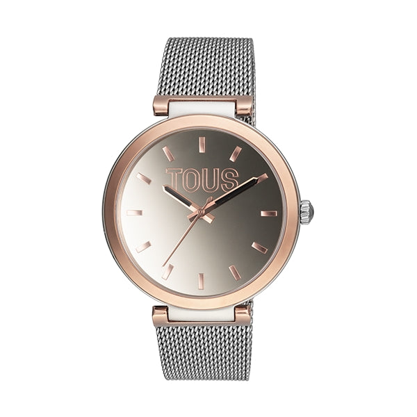 TOUS Rose Gold-Tone Minimalist Mesh Watch