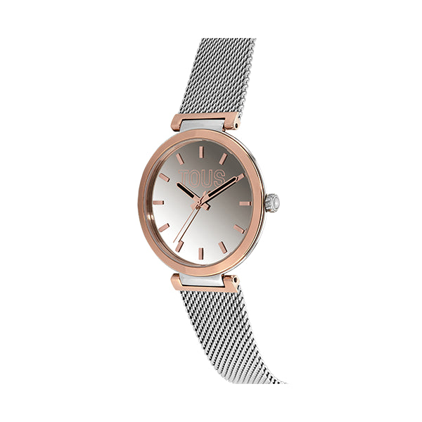 TOUS Rose Gold-Tone Minimalist Mesh Watch