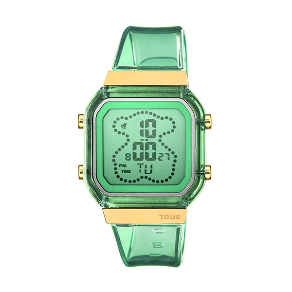 Timeless Elegance in Transparent Green and Gold