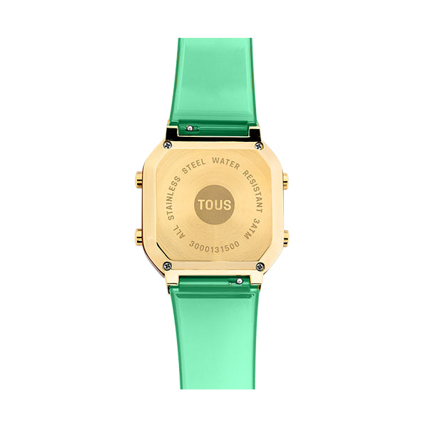 Timeless Elegance in Transparent Green and Gold