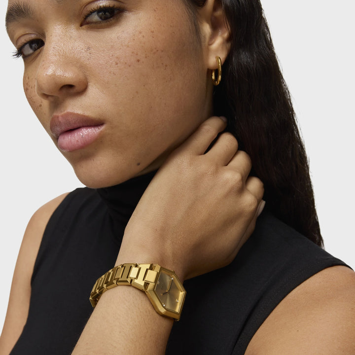 HexaGlow Gold-Tone Elegance