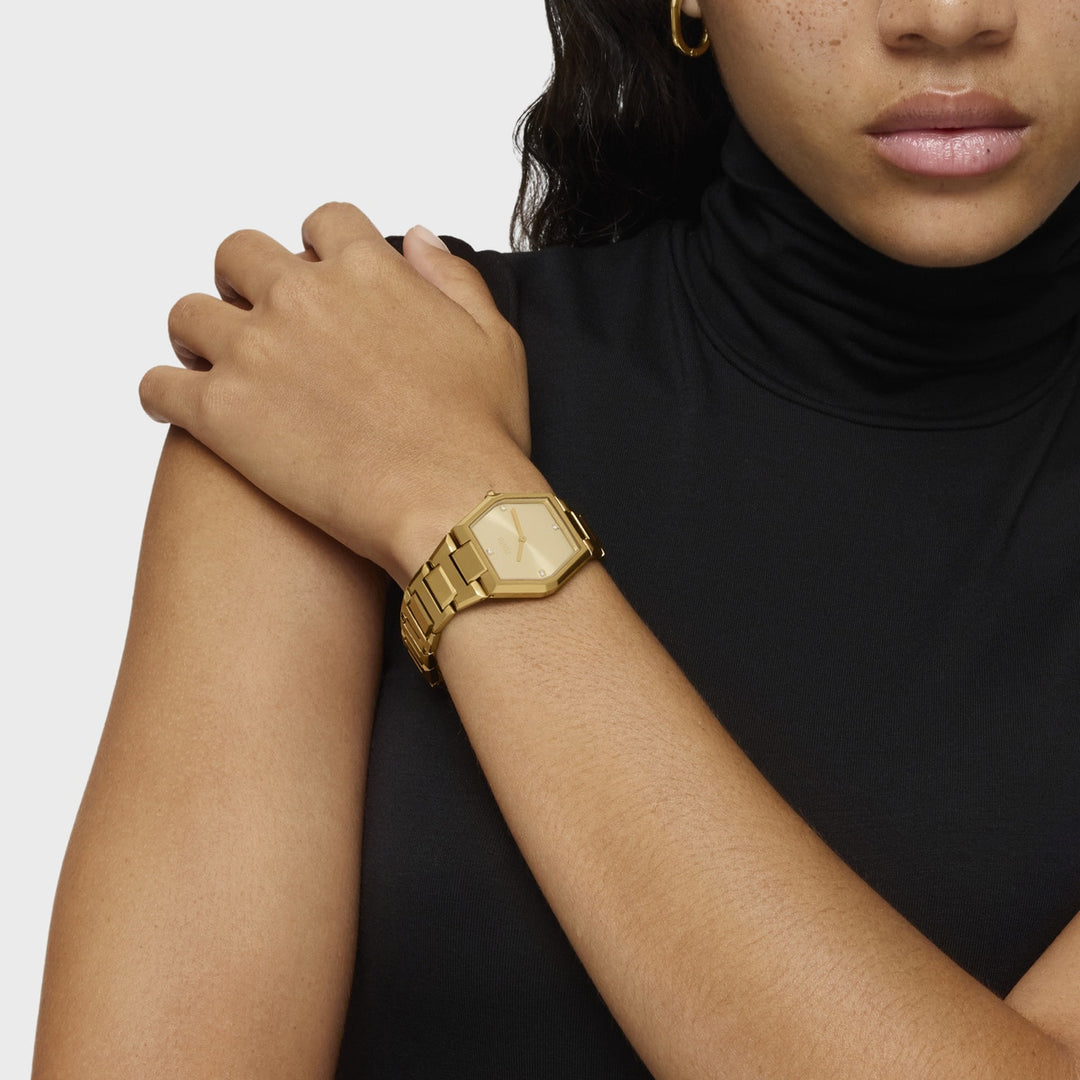 HexaGlow Gold-Tone Elegance