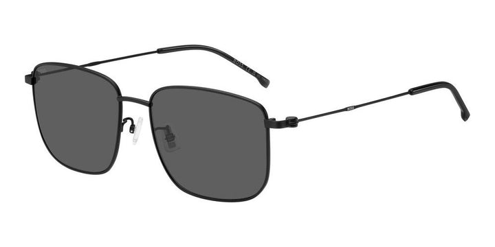 Refined Edge Square Sunglasses in Black Stainless Steel