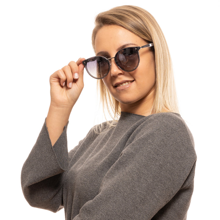 Silver Mirrored Elegance in Gray Frame