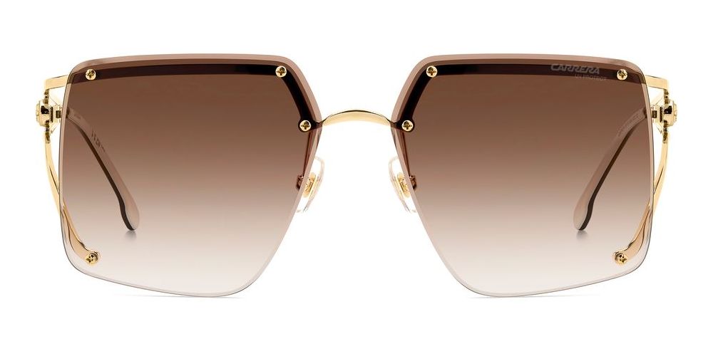 Sophisticated Gold Frame Square Sunglasses