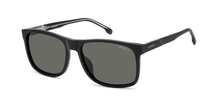 Sleek Black Acetate Frame with Dark Gray Precision Lenses