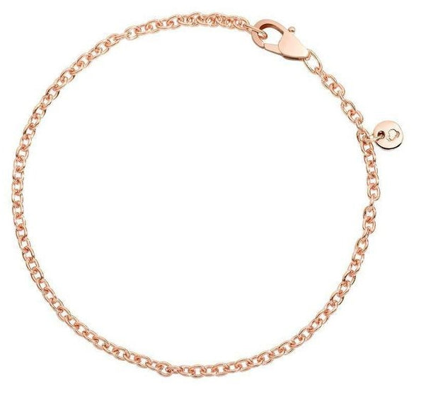 Delicate Rose Gold Chain Bracelet with Timeless Grace
