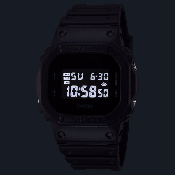 Endurance Black Resin Sport Watch with Multifunction Dial
