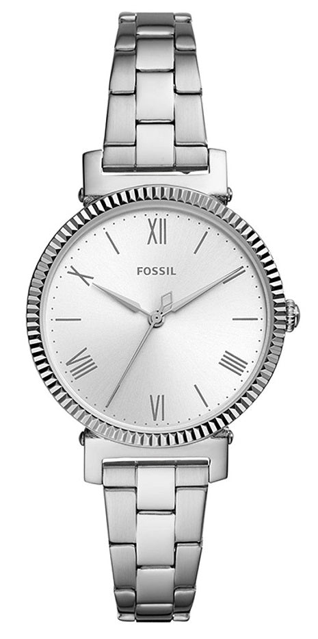 Timeless Silver Elegance 34mm Quartz Watch