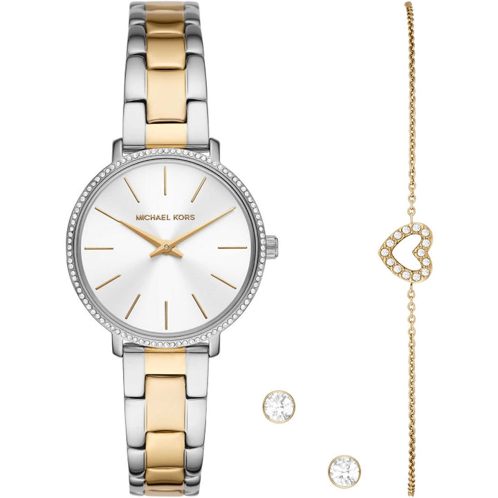 Michael Kors Two-Tone Crystal Watch Set