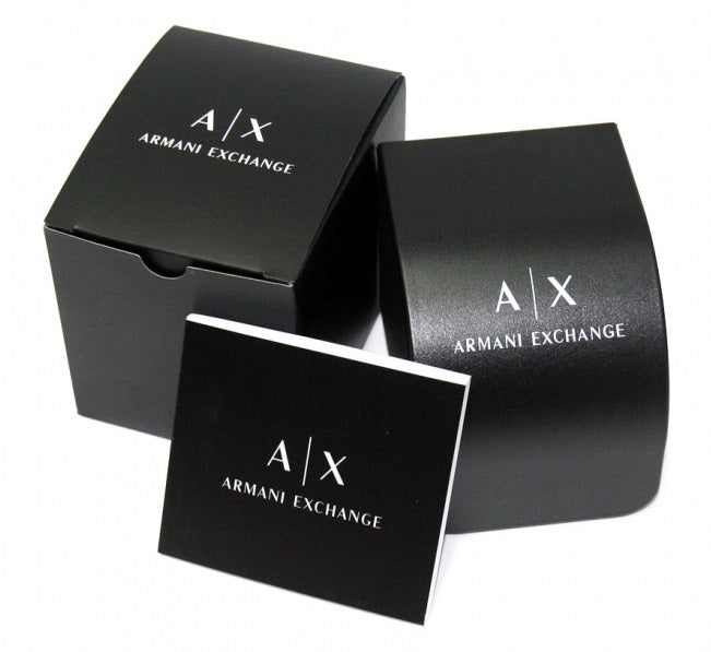 Armani Exchange Rose Gold Navy Watch Set