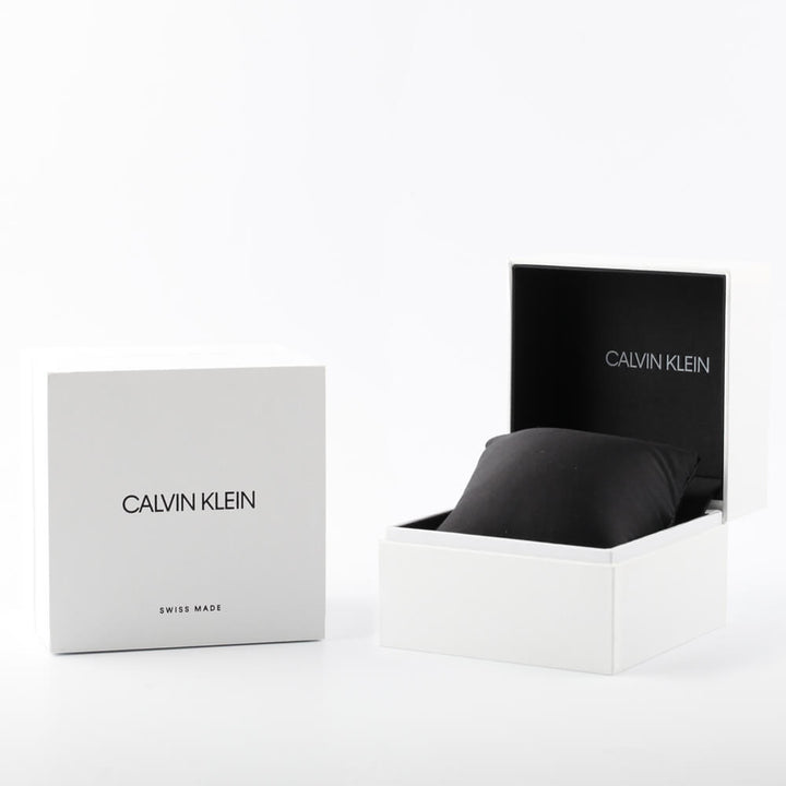 Calvin Klein Silver & Black Analog Watch