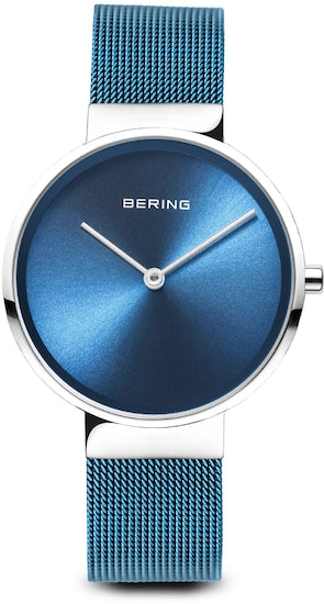 Timeless Blue Mesh Elegance