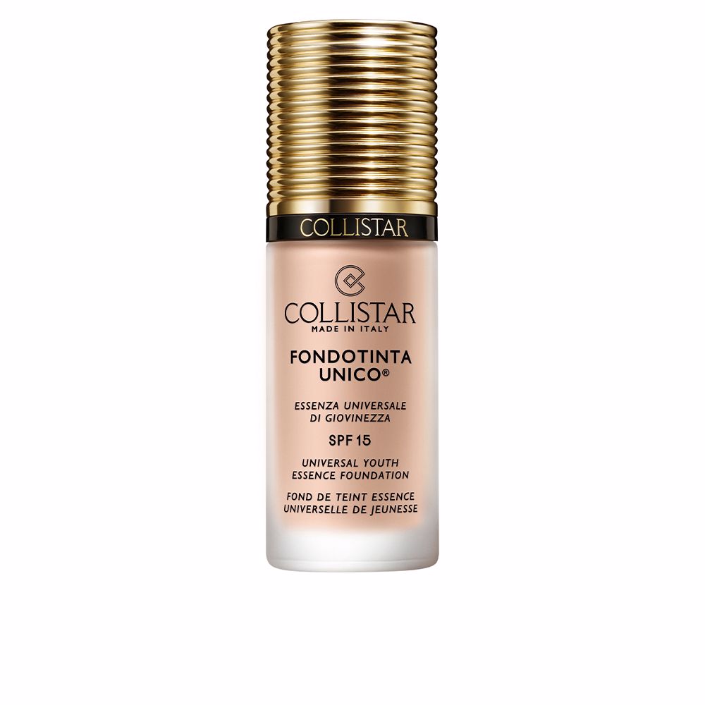 30 ml bottle of light rose-ivory liquid foundation, pump dispenser
