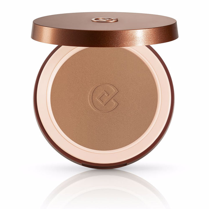 Compact silk‑effect bronzer powder in 1.1 Maldive matte, refillable 10 g
