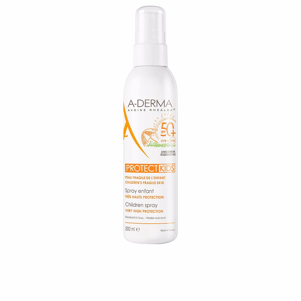 A‑DERMA Protect Kids SPF 50+ spray bottle for children&