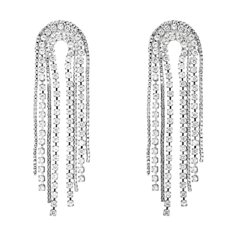 Radiant Cascade Crystal Dangles