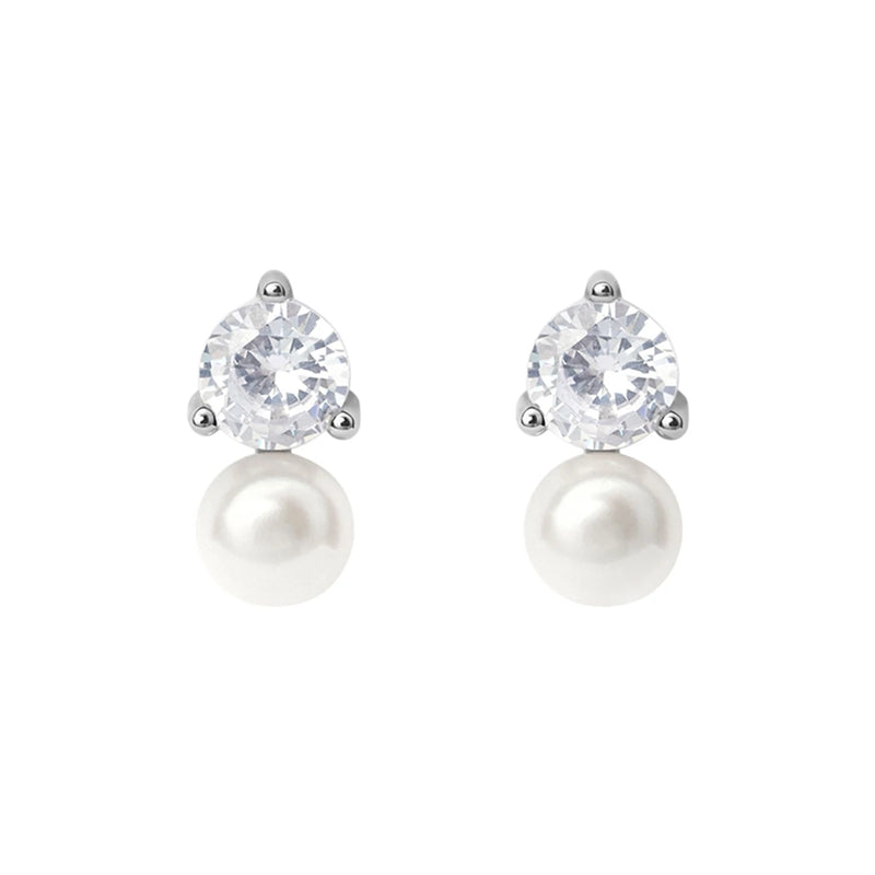 Timeless White Pearl and Crystal Elegance
