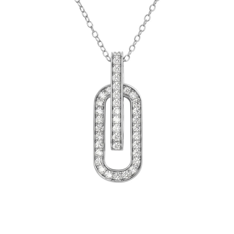 Radiant Clarity Diamond Pendant Necklace