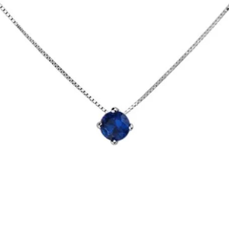 Midnight Elegance Sapphire Pendant