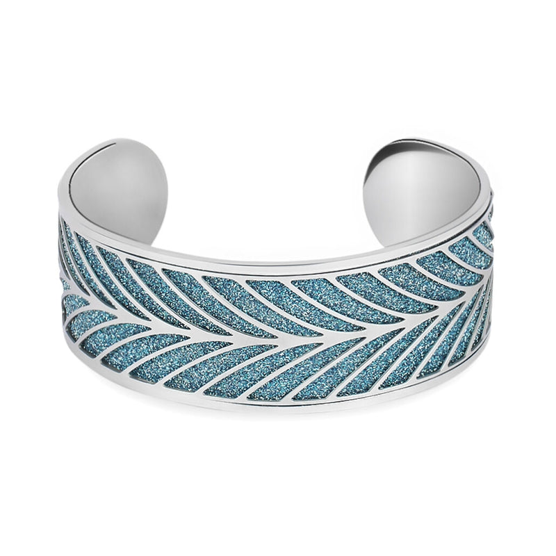 Midnight Blue Glitter Cuff Bracelet
