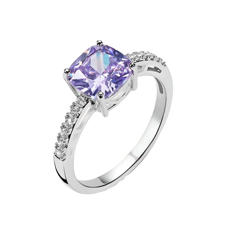 Radiant Amethyst Elegance Ring