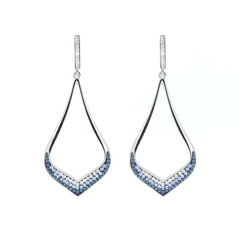 Radiant Cascade Crystal Drop Earrings