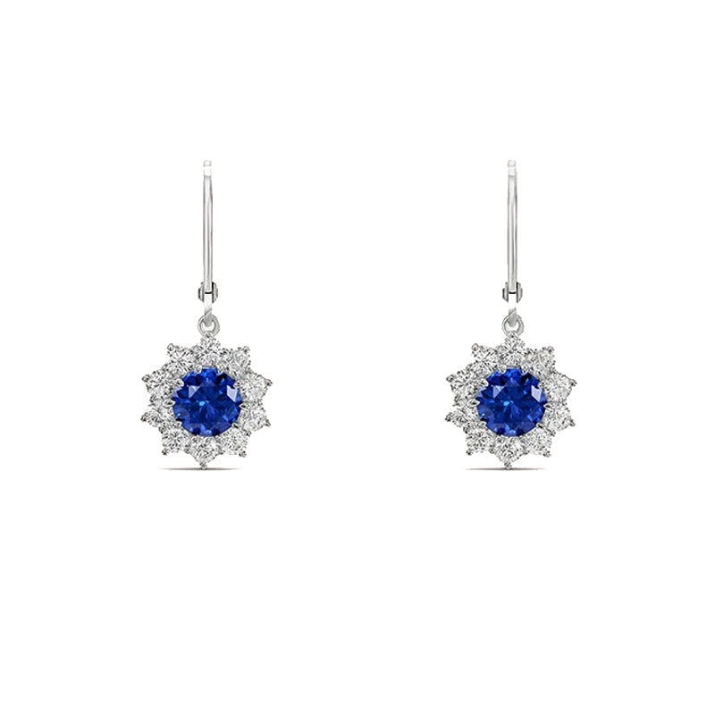 Timeless Elegance Sapphire Drop Earrings