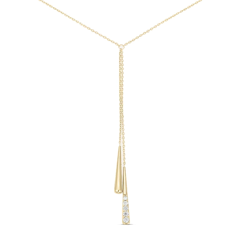 Radiant Minimalist Diamond Pendant Necklace