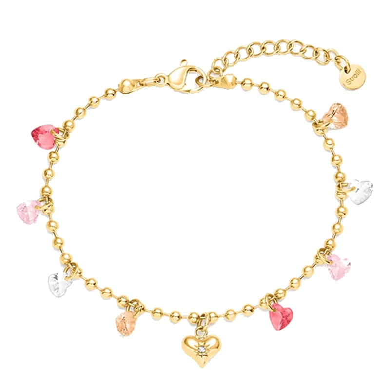 Radiant Harmony Charm Bracelet with Crystal Accents
