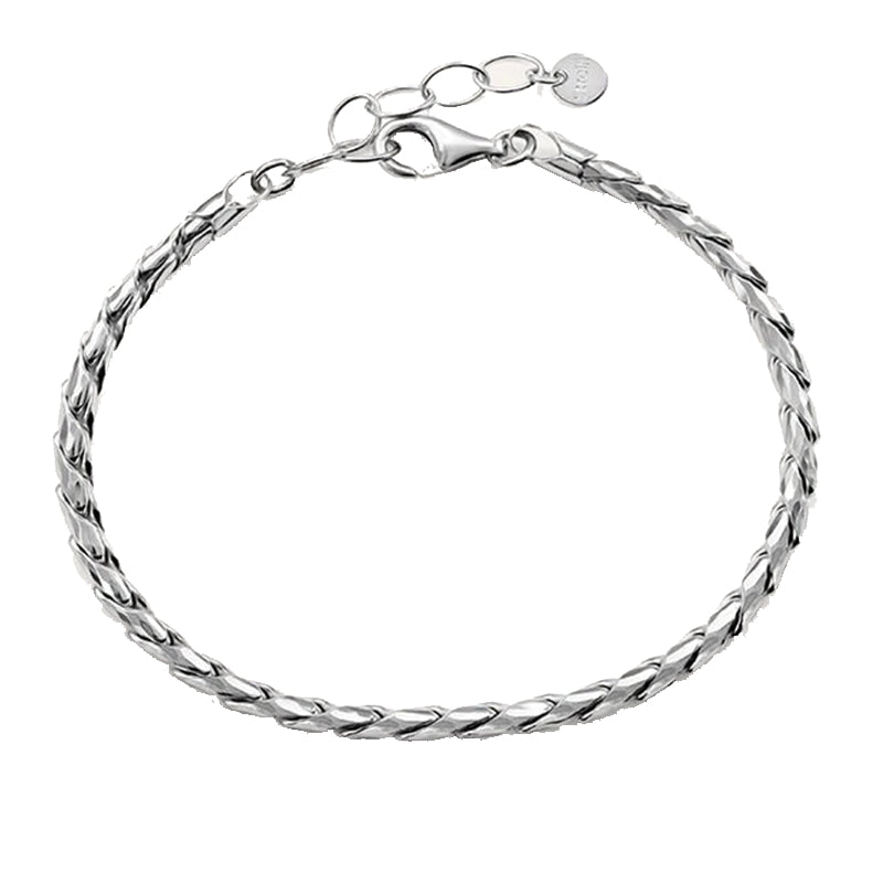 Sleek Silver Minimalist Bracelet with Timeless Grace
