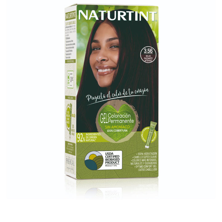 Tube and developer of intense red ammonia-free hair colour with quinoa care mask, 170 ml