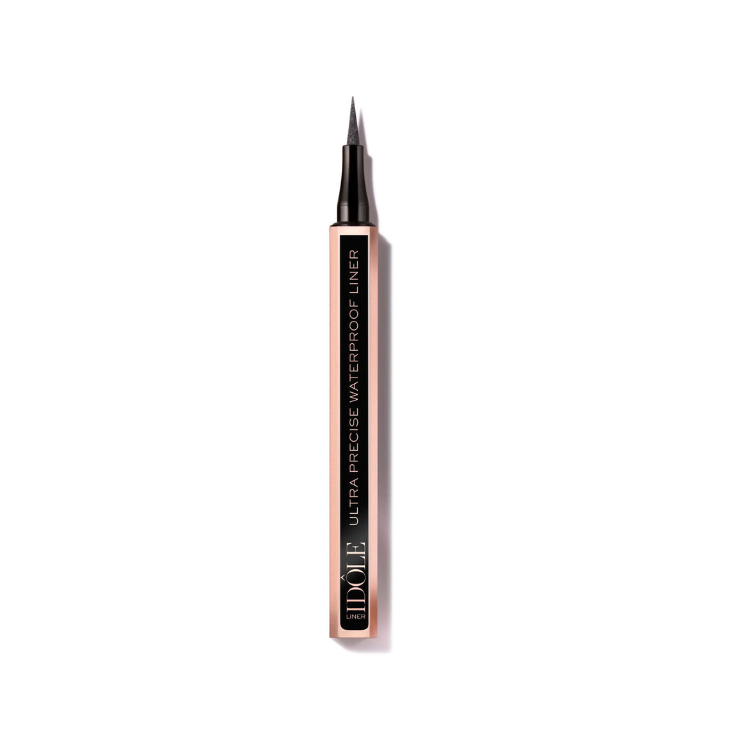 Slim brown waterproof felt-tip eye liner pen with ultra-fine nib, Unisex