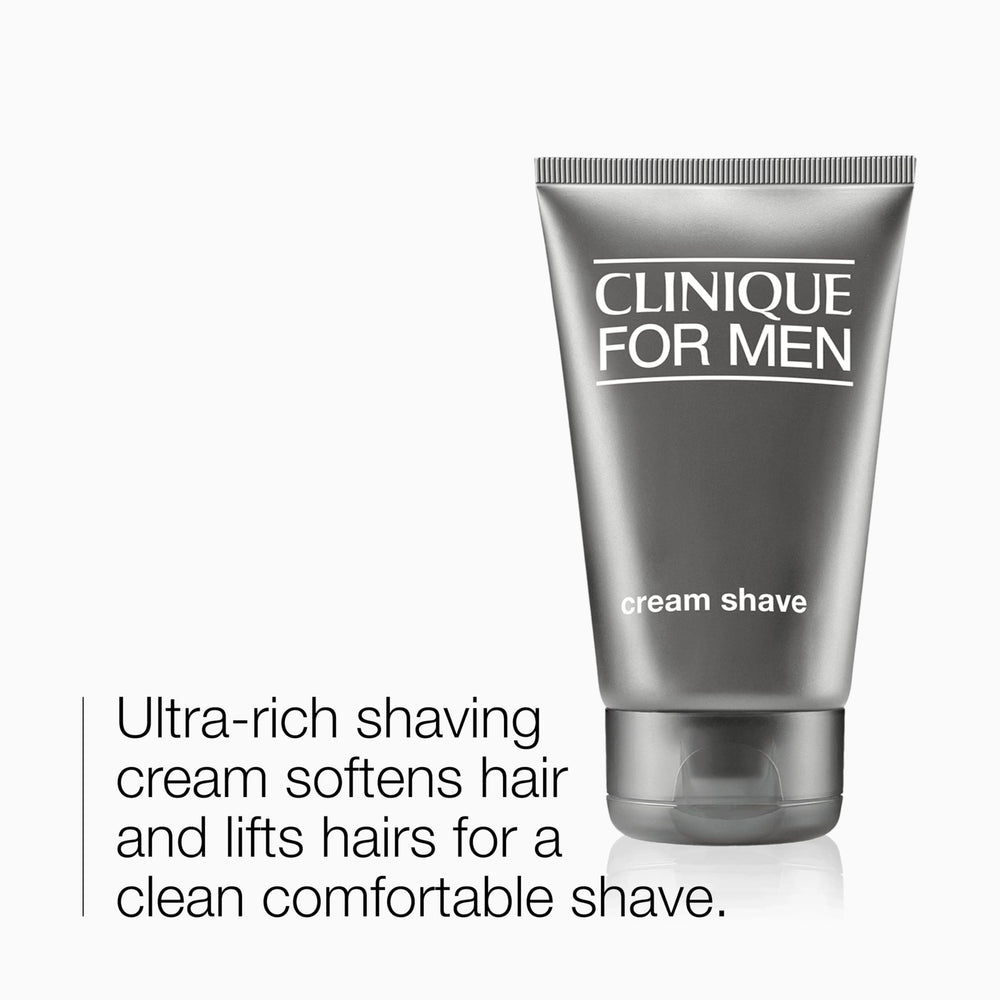 125 ml fragrance-free shave cream tube for Man, creamy white texture
