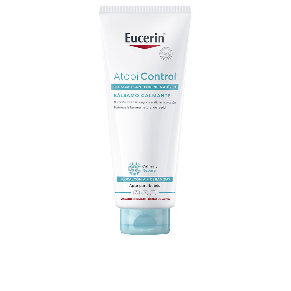 Tube of soothing atopic skin balm with gentle, fast-absorbing texture