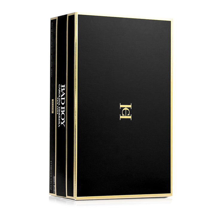 Carolina Herrera Bad Boy Elixir brown lightning bolt bottle with warm leather fragrance