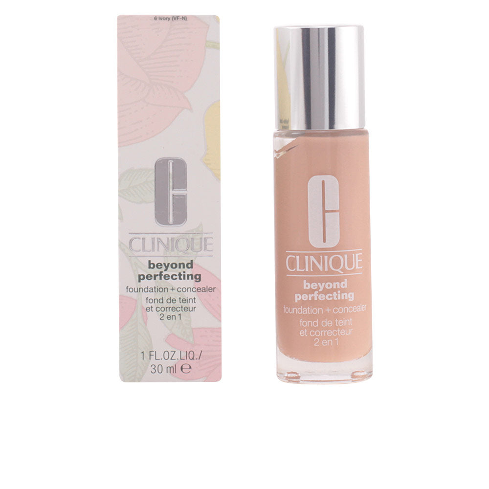 30 ml tube of lightweight foundation-concealer, shade 06 Ivory, fluid texture