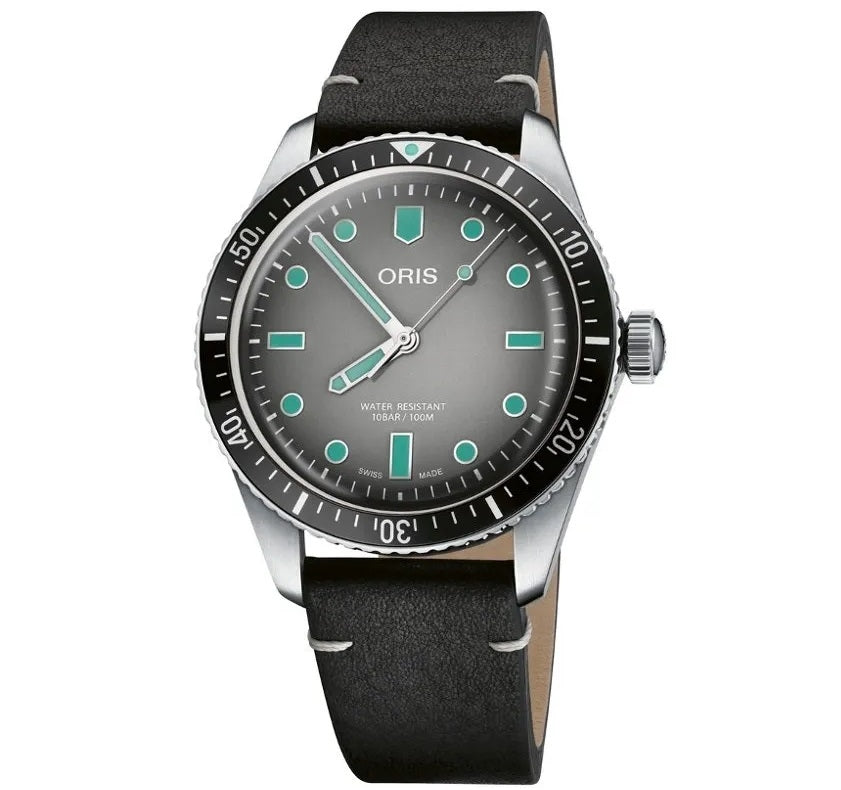 Oris Diver's Watch in Black & Silver