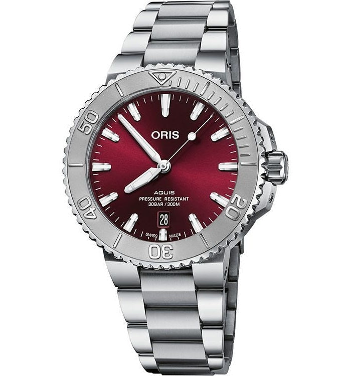 Oris Aquis Burgundy Diver’s Watch