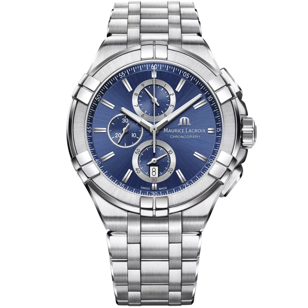 Maurice Lacroix Silver Chronograph Watch