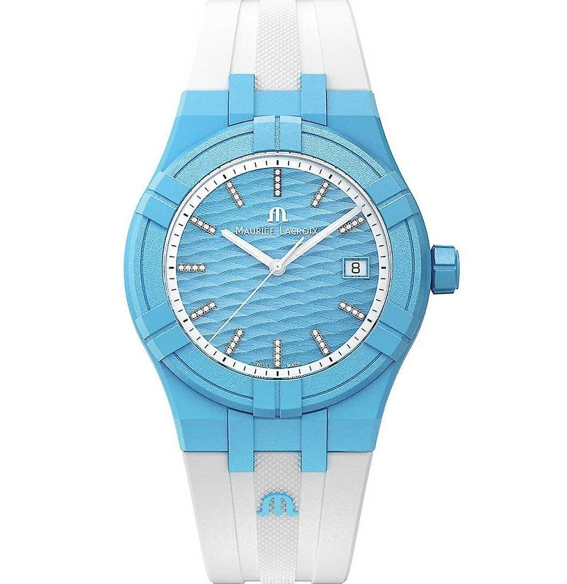 Maurice Lacroix Blue & Silver Wristwatch