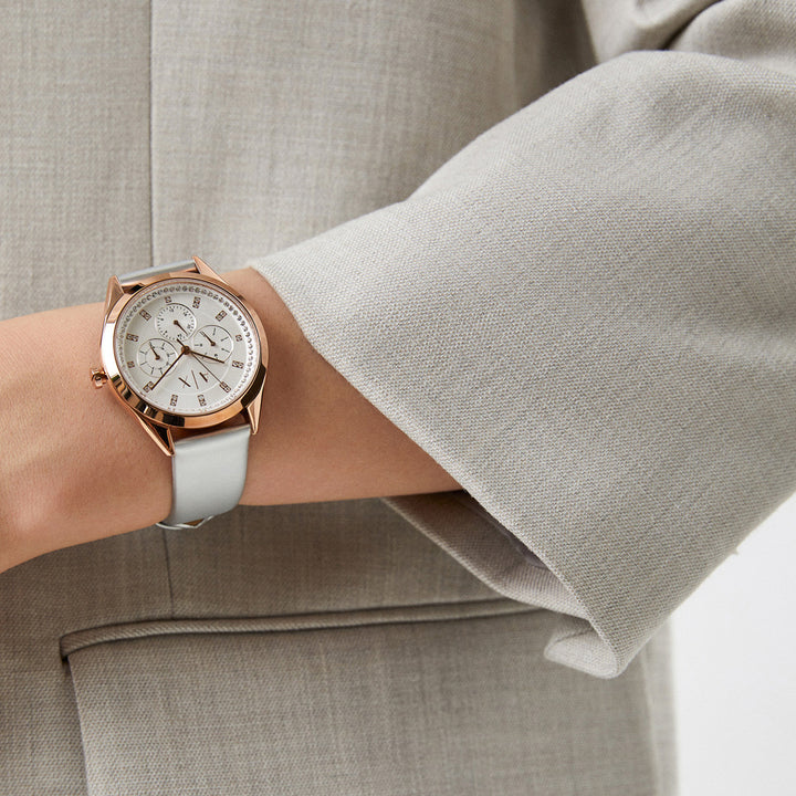 Timeless Rose Gold Elegance with Crystal Accents