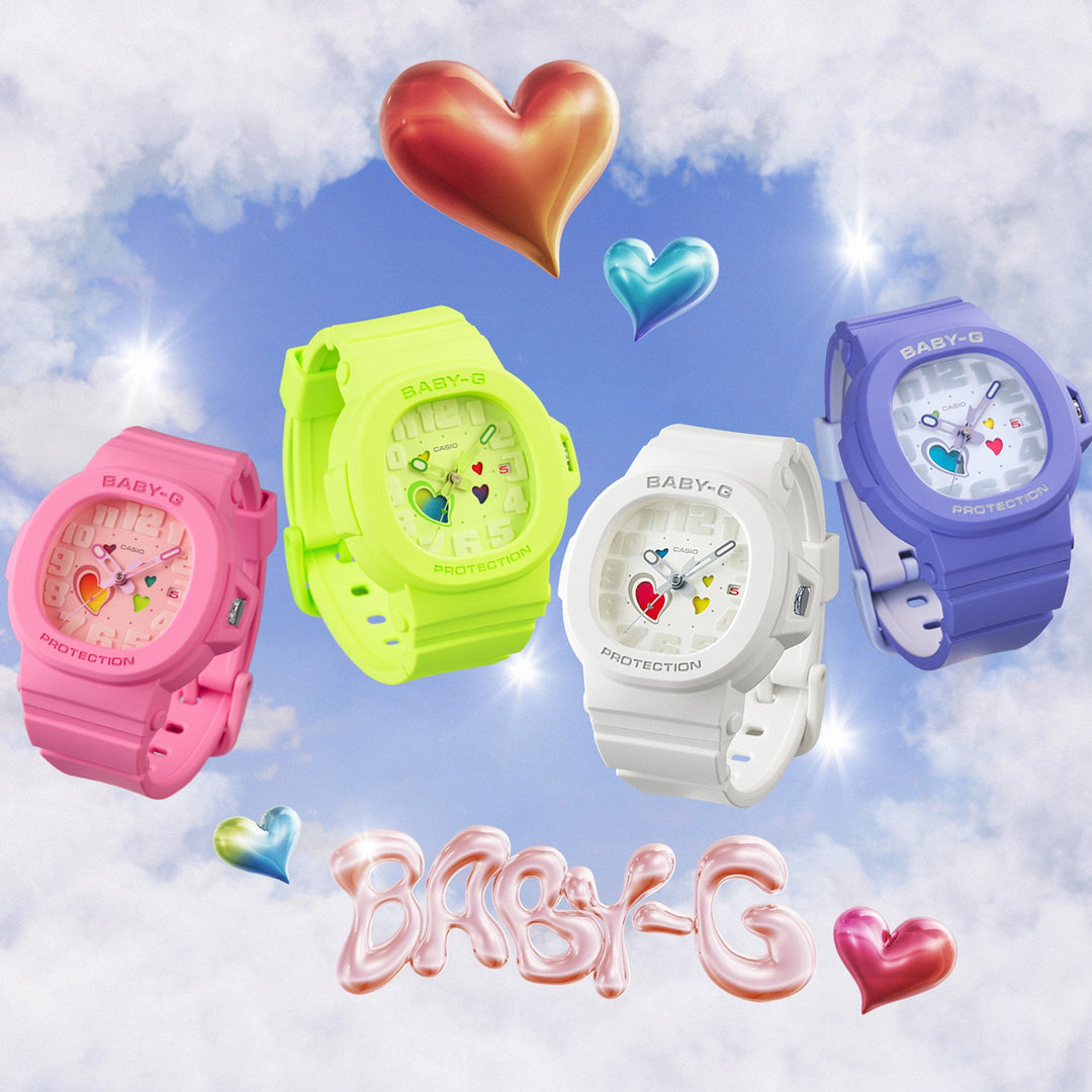 Playful Hearts Multifunction Resin Timepiece