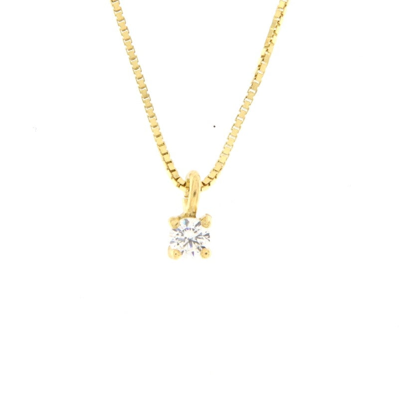 Timeless Solitaire Diamond Pendant Necklace