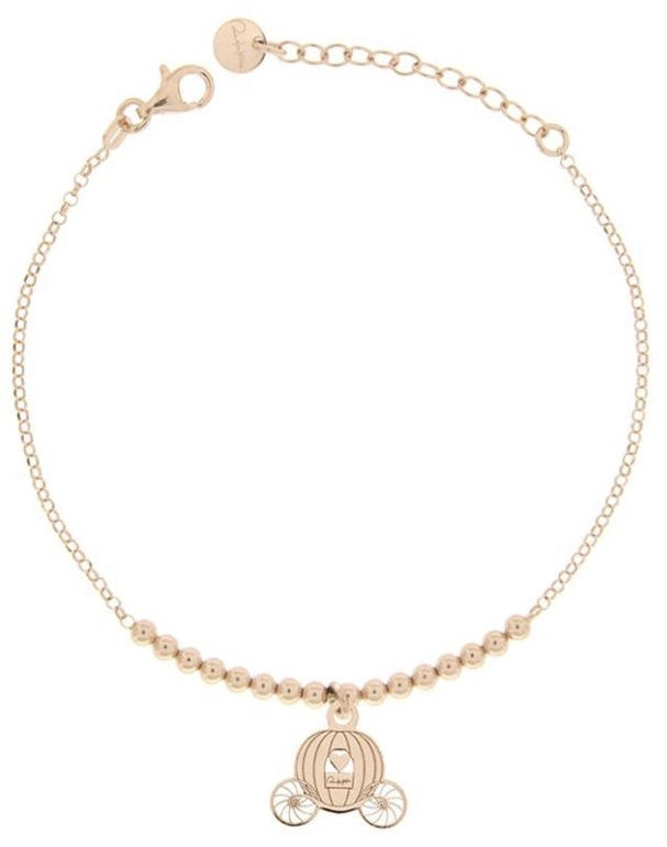 Rose Gold Charm Bracelet with Timeless Elegance