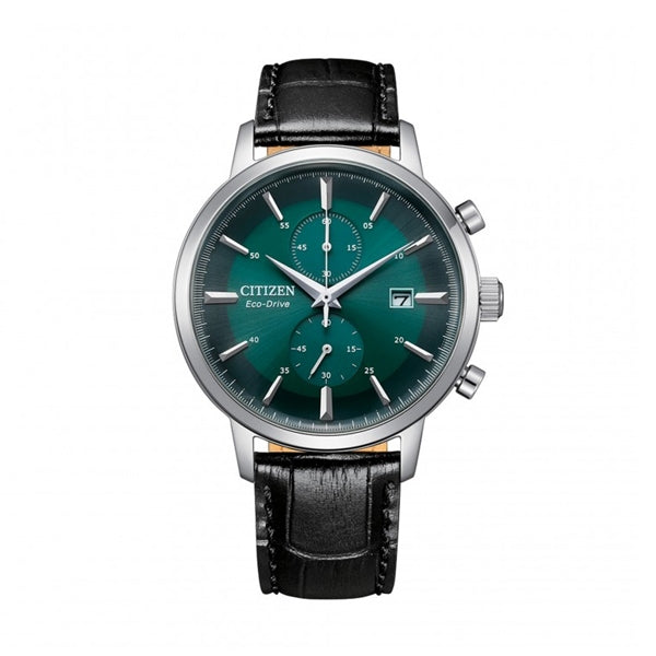 Timeless Precision Chronograph in Silver and Green