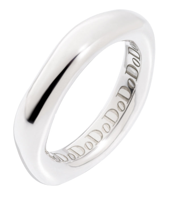 Sleek Minimalist Polished Silver Ring